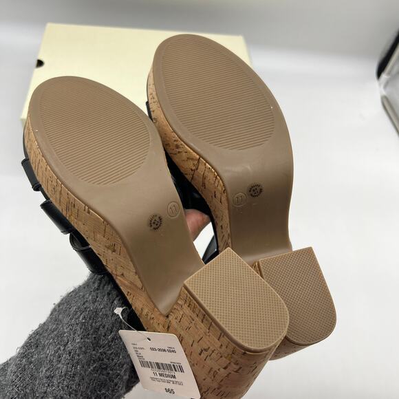 a.n.a Womens Billie Heeled Sandals Black Color Size 11M - Picture 7 of 13